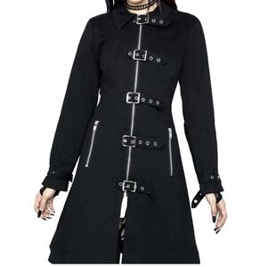 Dolls Kill The Grave Girls Merch Booth Trench Coat